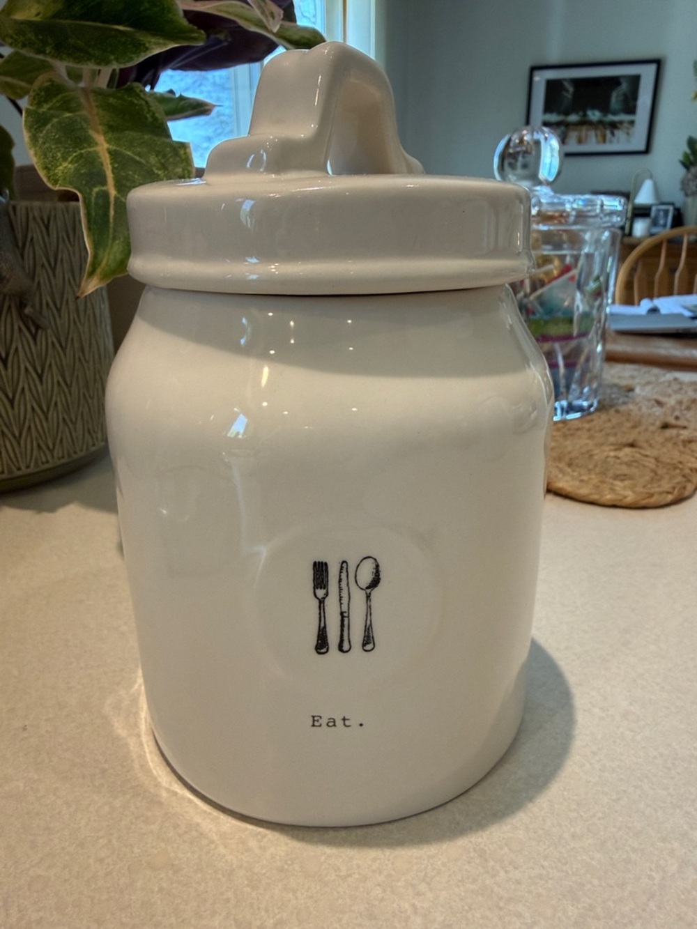 Rae Dunn Artisan Collection Ceramic Jar with Lid